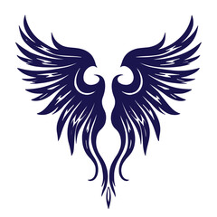 Fototapeta premium wings tribal tatto vector design