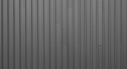 A sleek, contemporary texture features uniform gray vertical ribs creating a subtle pattern of light and shadow.