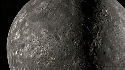 The Heavily Cratered Terrain of Mercury