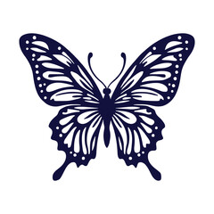 butterfly tribal tatto vector design