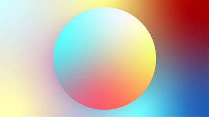 Blurred rainbow gradient circle ideal for abstract backgrounds, design elements, themes, colorful concepts, vibrant presentations, and creative projects.