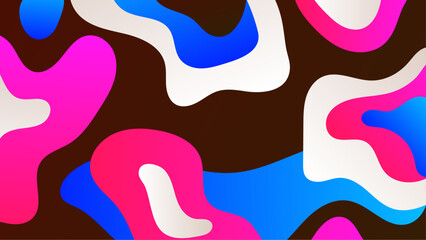 Abstract colorful shapes suitable for backgrounds, posters, presentations. Vibrant design elements for digital art and graphic design projects.
