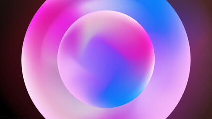 Blue and pink circle on a dark background, perfect for modern and abstract designs, digital art projects, backgrounds, or social media graphics.