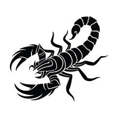 scorpion tribal tatto vector design
