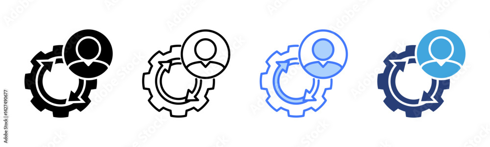 Poster Change icon sheet multiple style collection