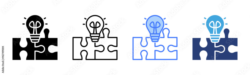 Aufkleber collaboration icon sheet multiple style collection
