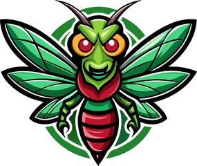 Dragonfly Mascot Logo Vector