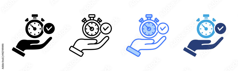 Poster Efficiency Tools icon sheet multiple style collection