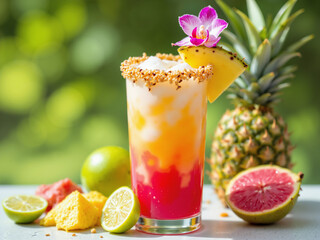 tropical fruit cocktail