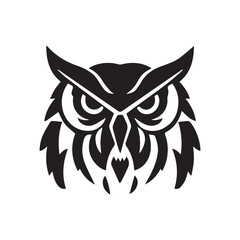 Owl logo design vector graphic