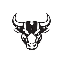 Bull Logo Vector Image Graphic