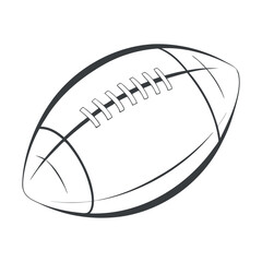 football outline icon design
