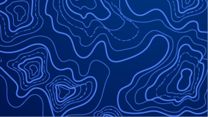 Blue topographic map ideal for geography textbooks, outdoor adventure websites, travel blogs, and cartography presentations. Great for educational purposes.
