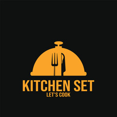 fork and spoon kithcen set icon vector illustration template design