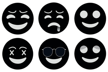 A complete set of vector-style emoji icons available in high quality for instant download.