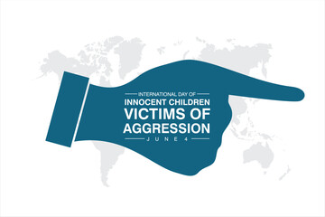 A symbolic illustration commemorating the Day for Children Victims of Aggression, observed on June 4, highlighting the global effort to protect children affected by violence and conflict.

