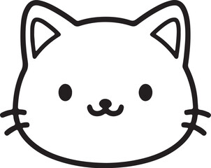  Cat simple icon. Vector ICON all icon Viktor