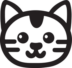  Cat simple icon. Vector ICON all icon Viktor