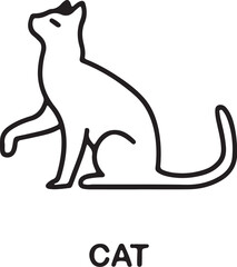  Cat simple icon. Vector ICON all icon Viktor