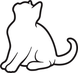  Cat simple icon. Vector ICON all icon Viktor