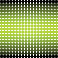 Naklejka premium Simple texture round tile gradient background material neon lime green / シンプルなテクスチャー丸型タイル グラデーション 背景素材 ネオン 黄緑