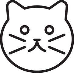 Cat   simple icon. Vector ICON all icon Viktor