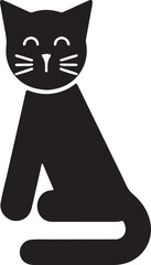 Cat   simple icon. Vector ICON all icon Viktor