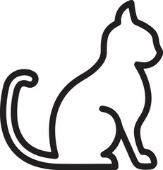 Cat   simple icon. Vector ICON all icon Viktor