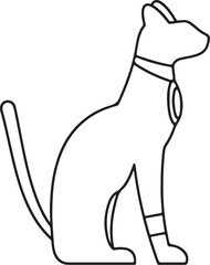 Cat   simple icon. Vector ICON all icon Viktor