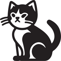 Cat   simple icon. Vector ICON all icon Viktor