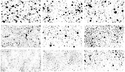 Ink Splatter and Dotted Texture Set for Creative Backgrounds and Designs