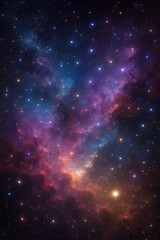 Cosmic Dreams: A Starry Nebula Sky