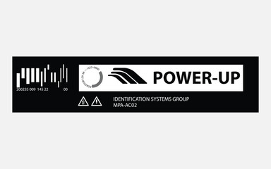 Label pack design. Vector graphic asset for streetwear design. Retro futuristic element in Y2K for apparel, clothing and poster design