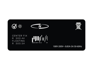 Label pack design. Vector graphic asset for streetwear design. Retro futuristic element in Y2K for apparel, clothing and poster design