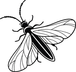 dragonfly silhouette vector