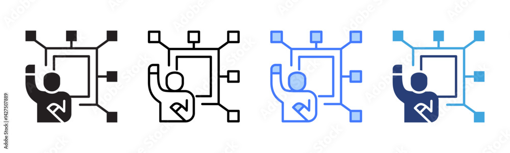 Poster Skill icon sheet multiple style collection