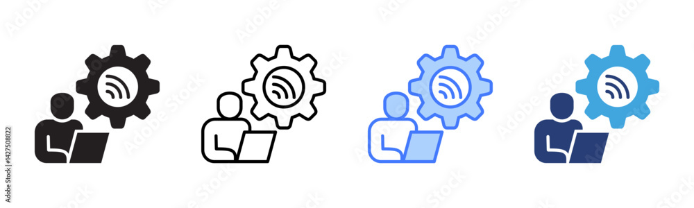 Poster Remote icon sheet multiple style collection
