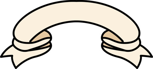 Heraldic Paper Roll Illustration Element