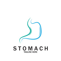Stomach Logo vector illustration design creative Gastroenterology Healthy Logo element icon  Stomach healthcare icon vector template