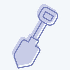 Icon Showel. related to Repair Tools symbol. two tone style. design editable