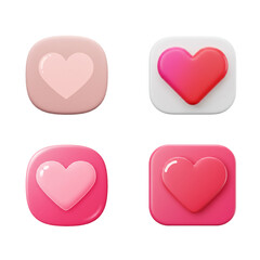 Colorful Heart Icons