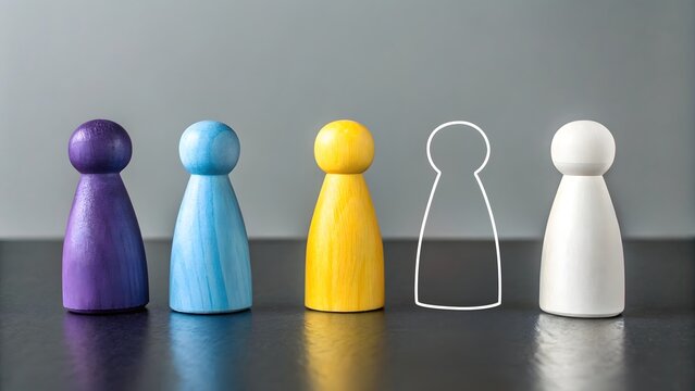 There is one person missing to complete the team. Recruiting workers. Workforce gaps, job recruitment, and staffing needs. Job vacancy. Talent acquisition campaigns to fill essential roles concepts