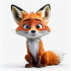 Obraz premium an AI Image Generator, Adorable Cartoon Fox Character