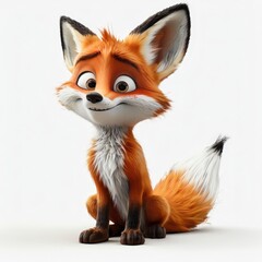 Obraz premium an AI Image Generator, Adorable Cartoon Fox Character