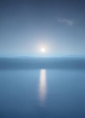 Fototapeta premium Gentle blue gradient, from deep to light, calming effect, relaxing, calm, digital art