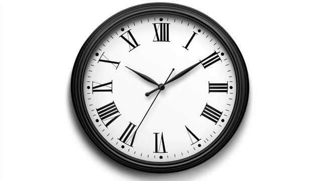 Classic wall clock with Roman numerals (1)