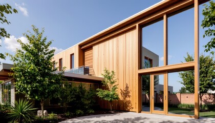 Modern eco-friendly architecture urban environment building design sustainability contemporary style