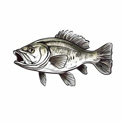 Obraz premium an AI Image Generator, Detailed Illustration of a Fish with Black