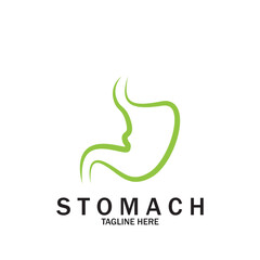 Stomach Logo vector illustration design creative Gastroenterology Healthy Logo element icon  Stomach healthcare icon vector template