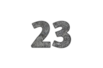 Asphalt Number Twenty-Three Design Element